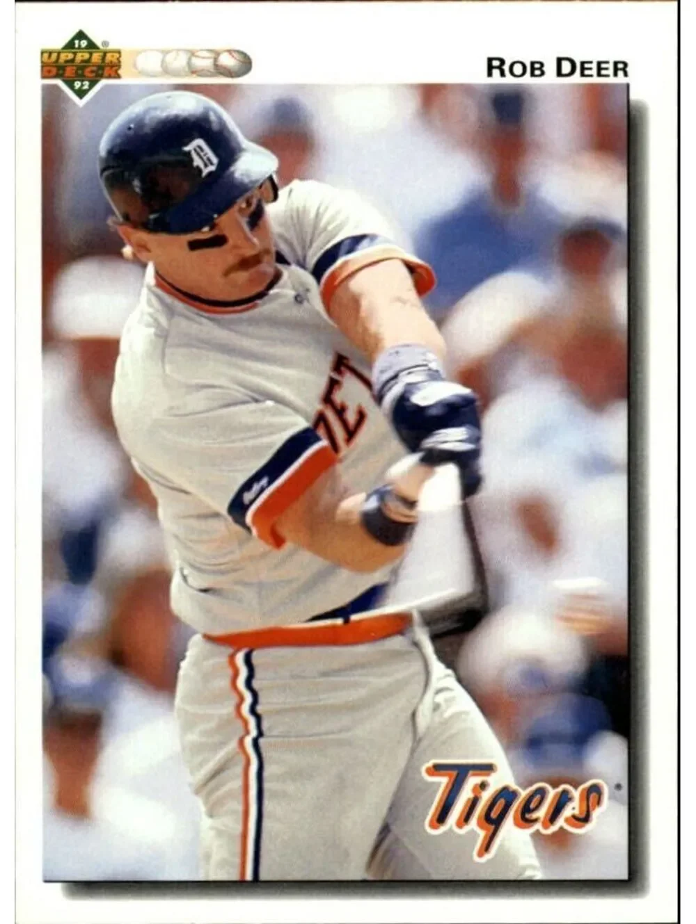 Rob Deer 1992 Upper Deck MLB #294 Baseball Card Detroit Tigers